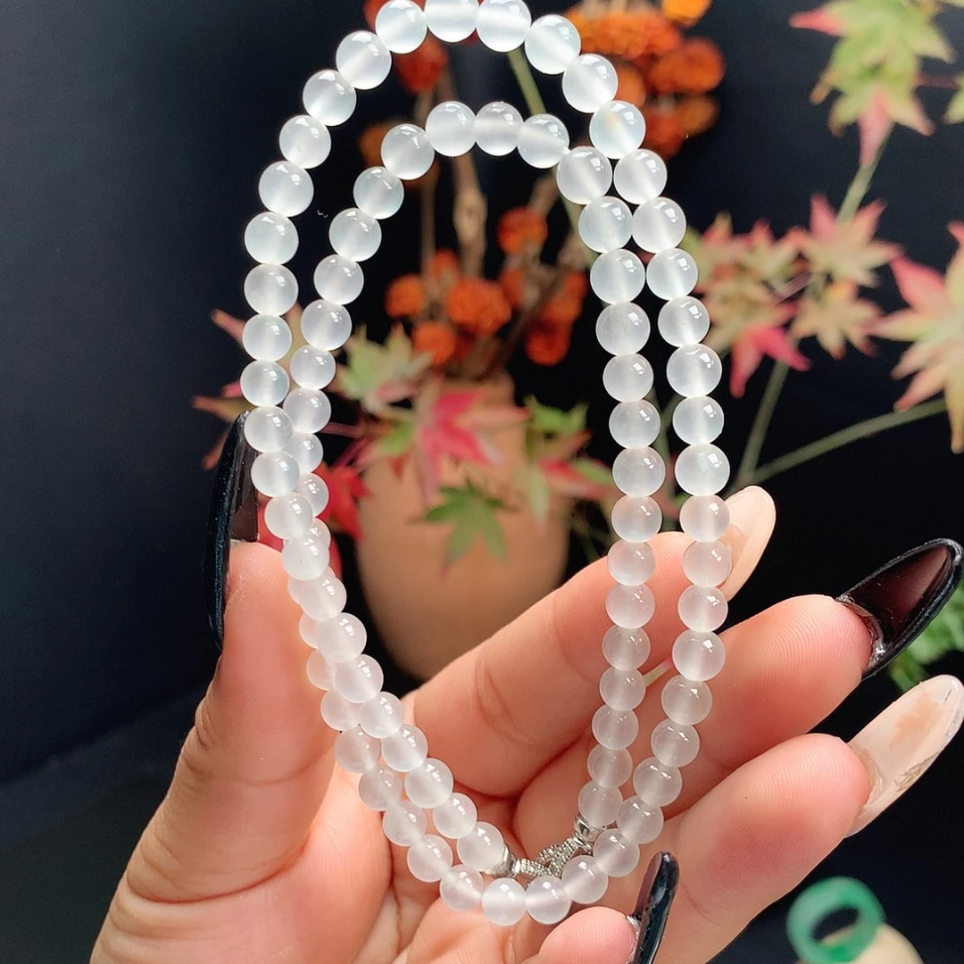 石英质玉未镶嵌项链