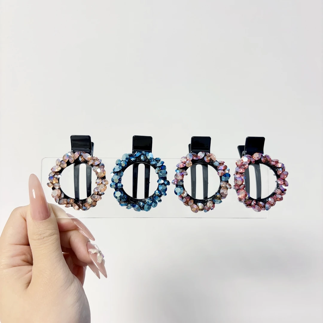 韩国发饰ins亮晶晶闪闪气质鸭嘴夹边夹高级感