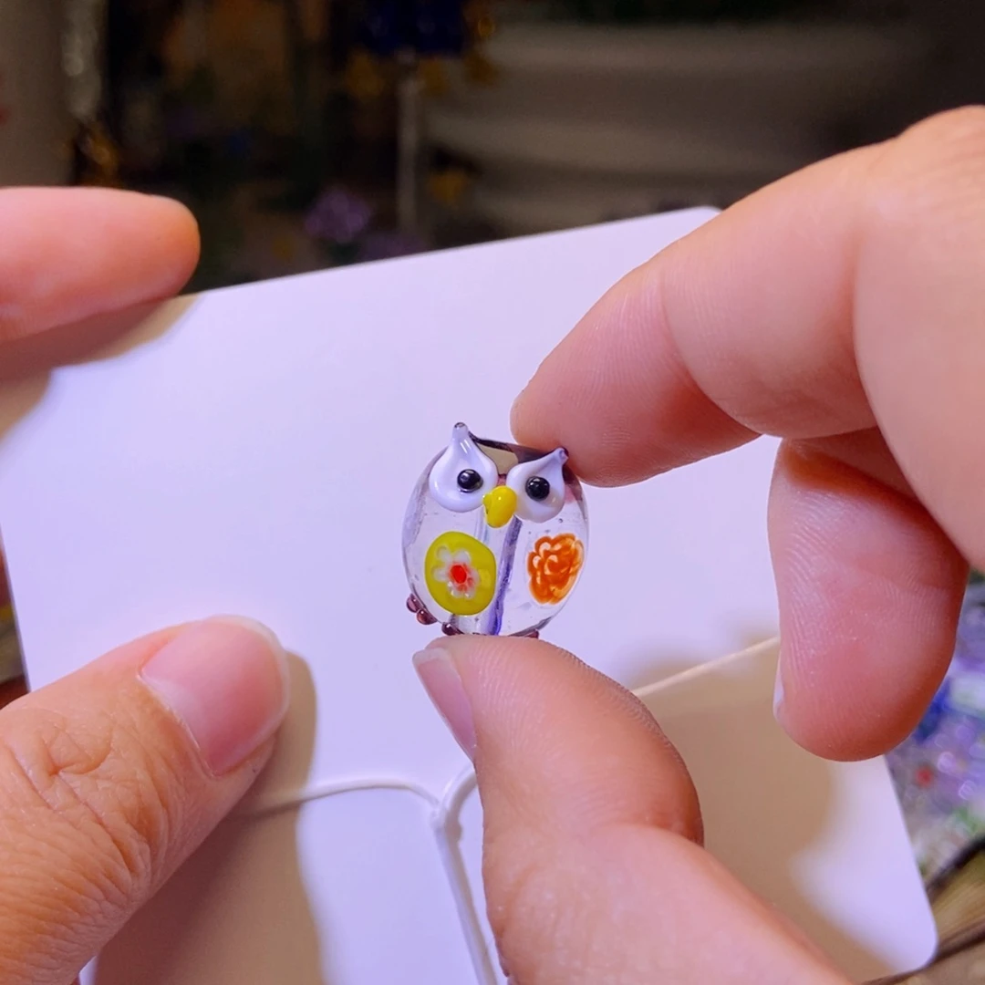 琉璃手工艺品紫色