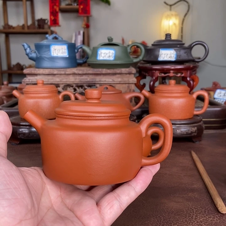 寶***輝紫砂茶壶朱泥半手工德钟