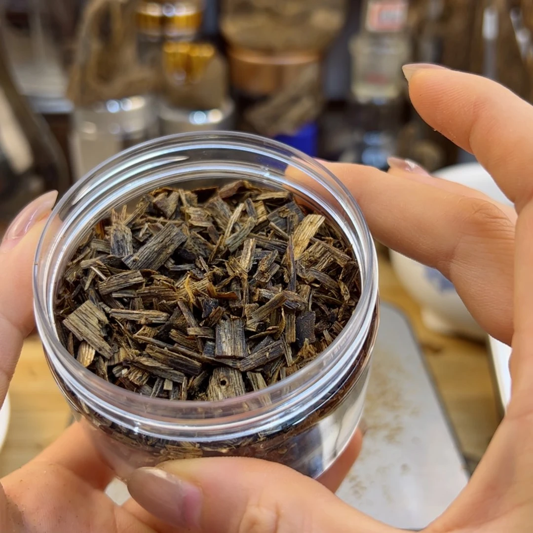 沉香木摆件张***音奇楠沉香金沙叶小米粒碎料30克