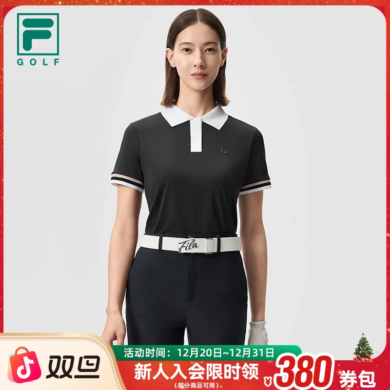 FILA斐乐女装2025秋季新款高尔夫运动时尚短袖POLO衫A11W525103F