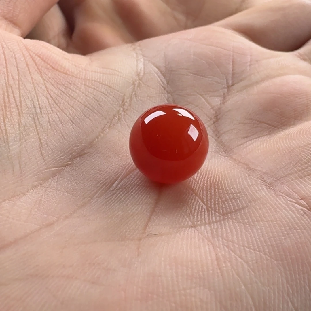 南红玛瑙未镶嵌圆珠12.6