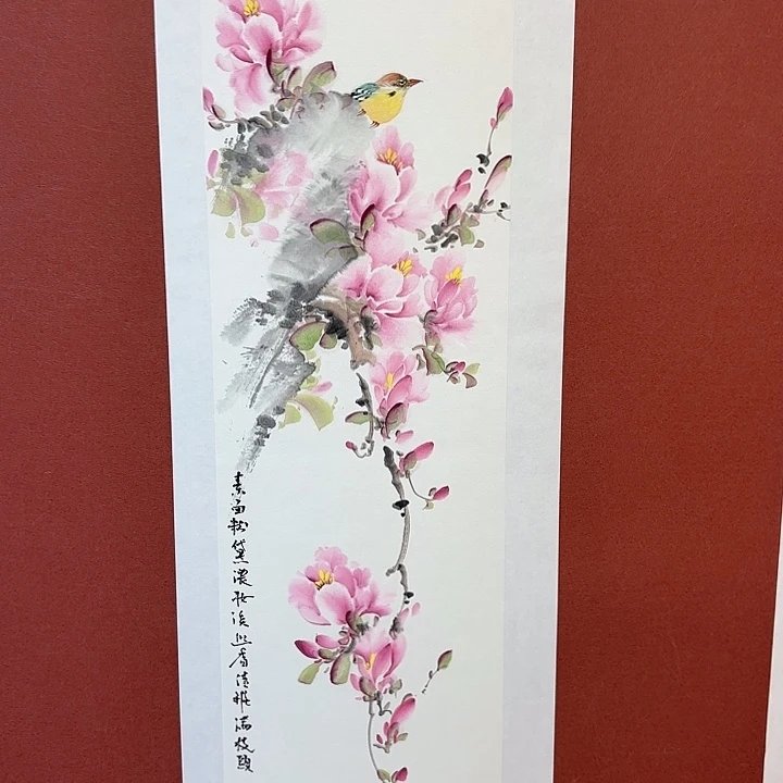 国画听兰老师花鸟