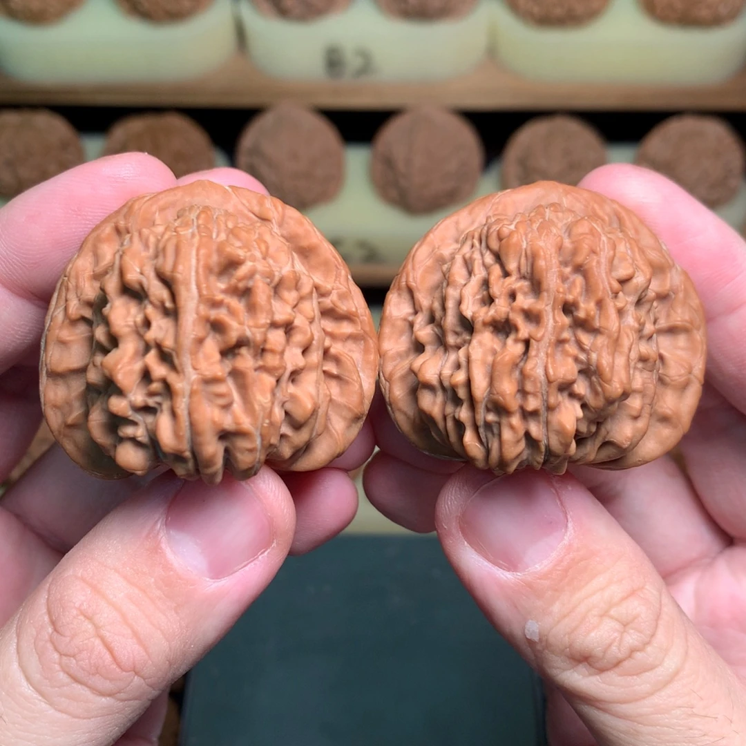 吊坠文玩核桃44三角桩平谷四座楼全品