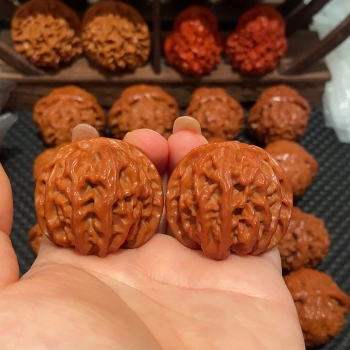 文玩核桃把件38.5尺寸苹果园2187