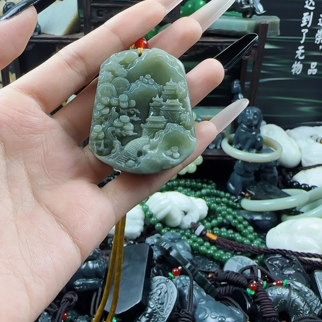 未镶嵌和田玉笔搁