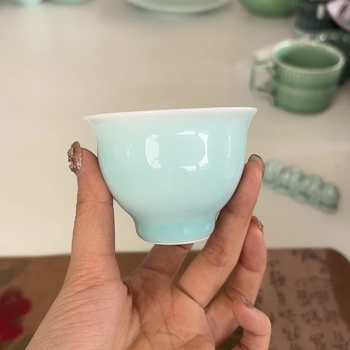 龙泉云间青瓷小米茶器