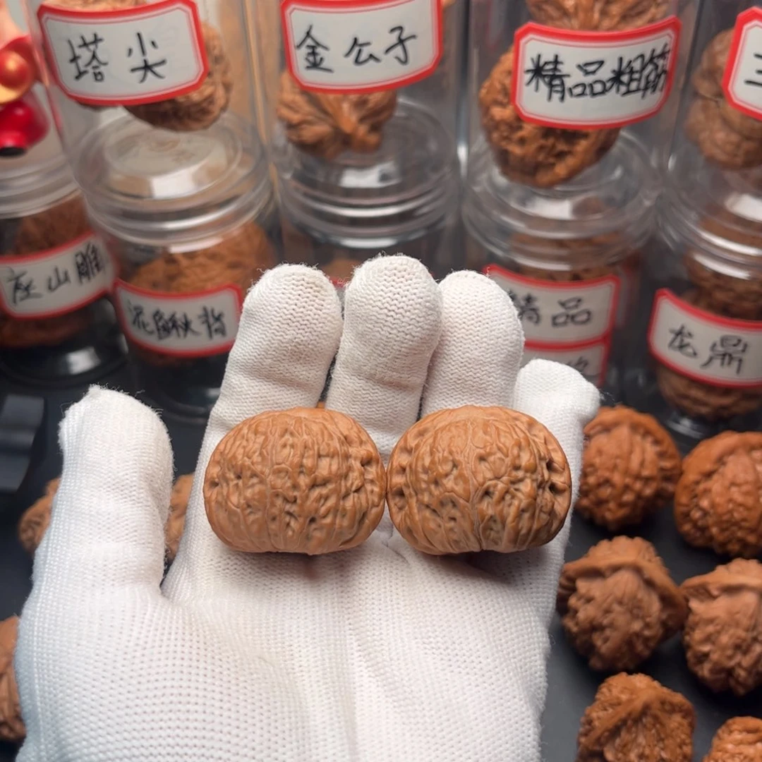 文玩核桃把件35全品平底锅