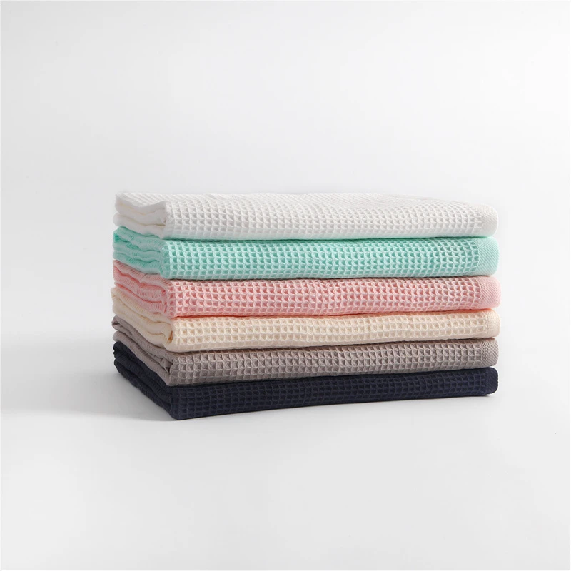 【福利】良品全棉华夫格浴巾亲肤吸水