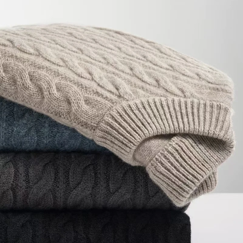 【金标加厚纯羊毛衫】男士秋冬羊毛衫2024冬季新款保暖毛衣201-300