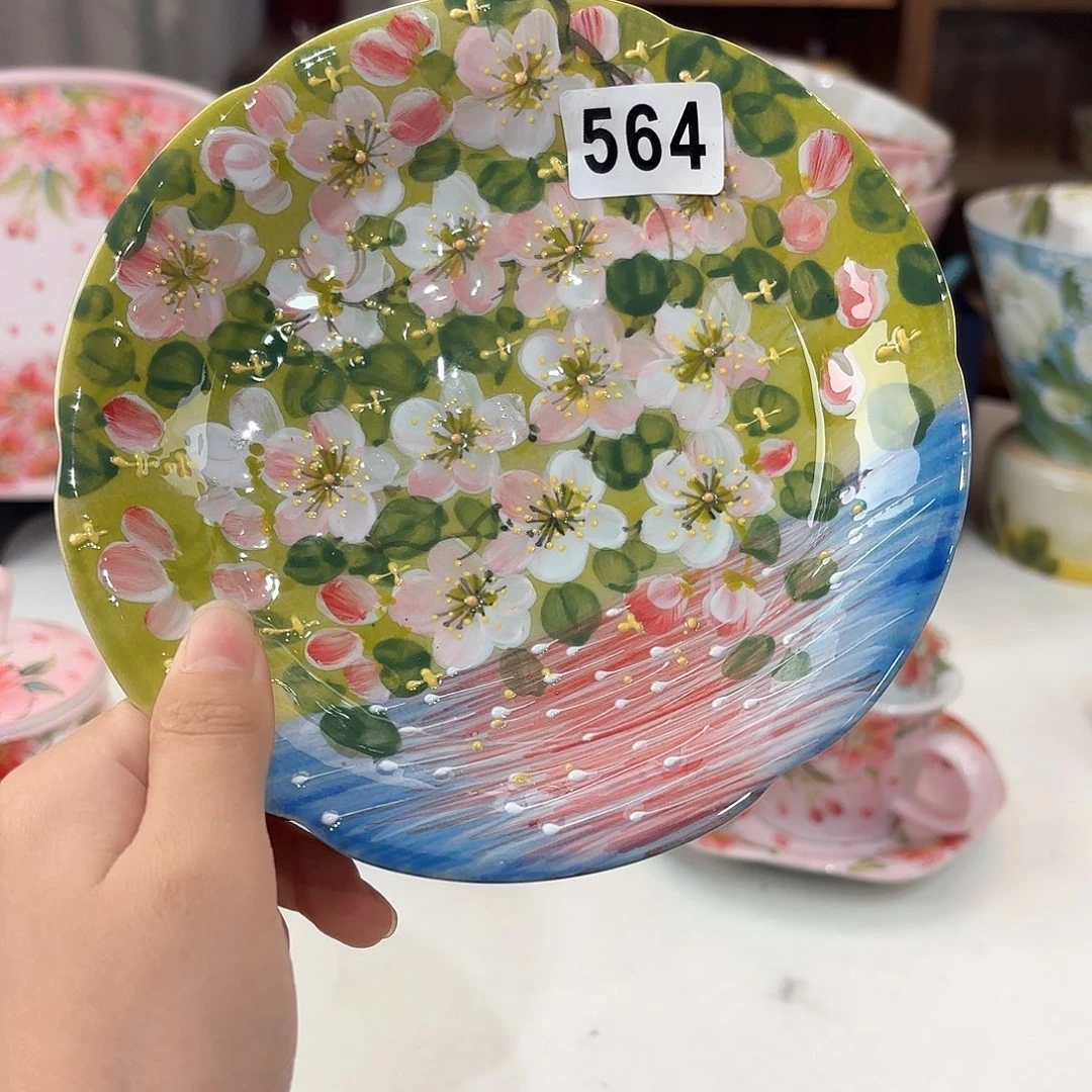 景德镇手绘高温釉下彩陶瓷茶具