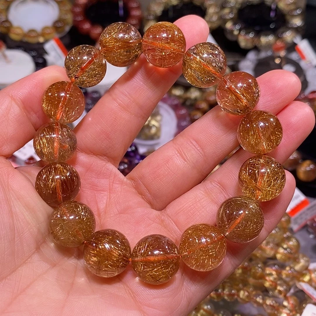 未镶嵌手链水晶铜发晶15.5