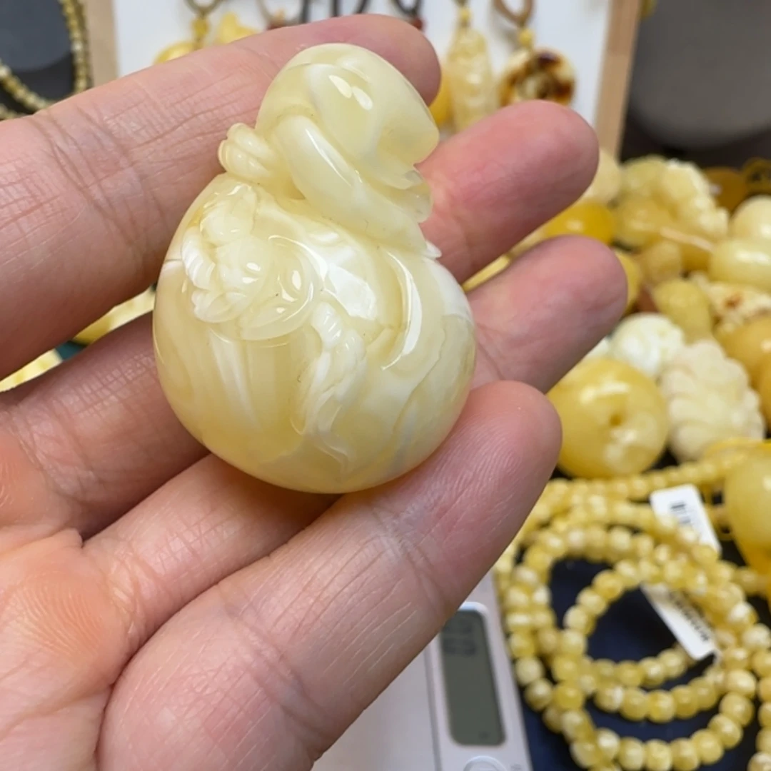 蜜蜡未镶嵌颈饰天然蜜蜡