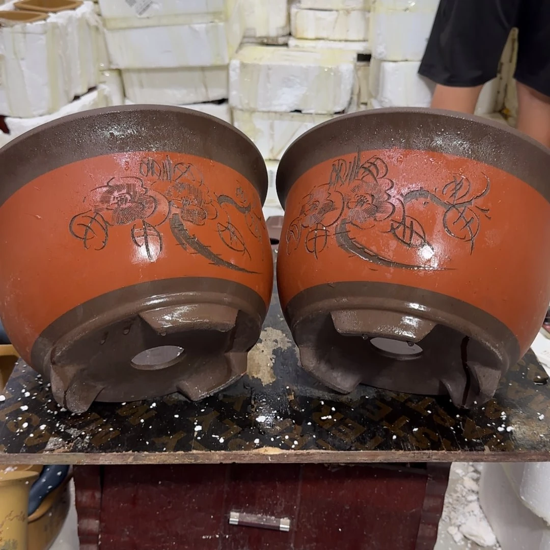 紫砂花盆口径23.14口径