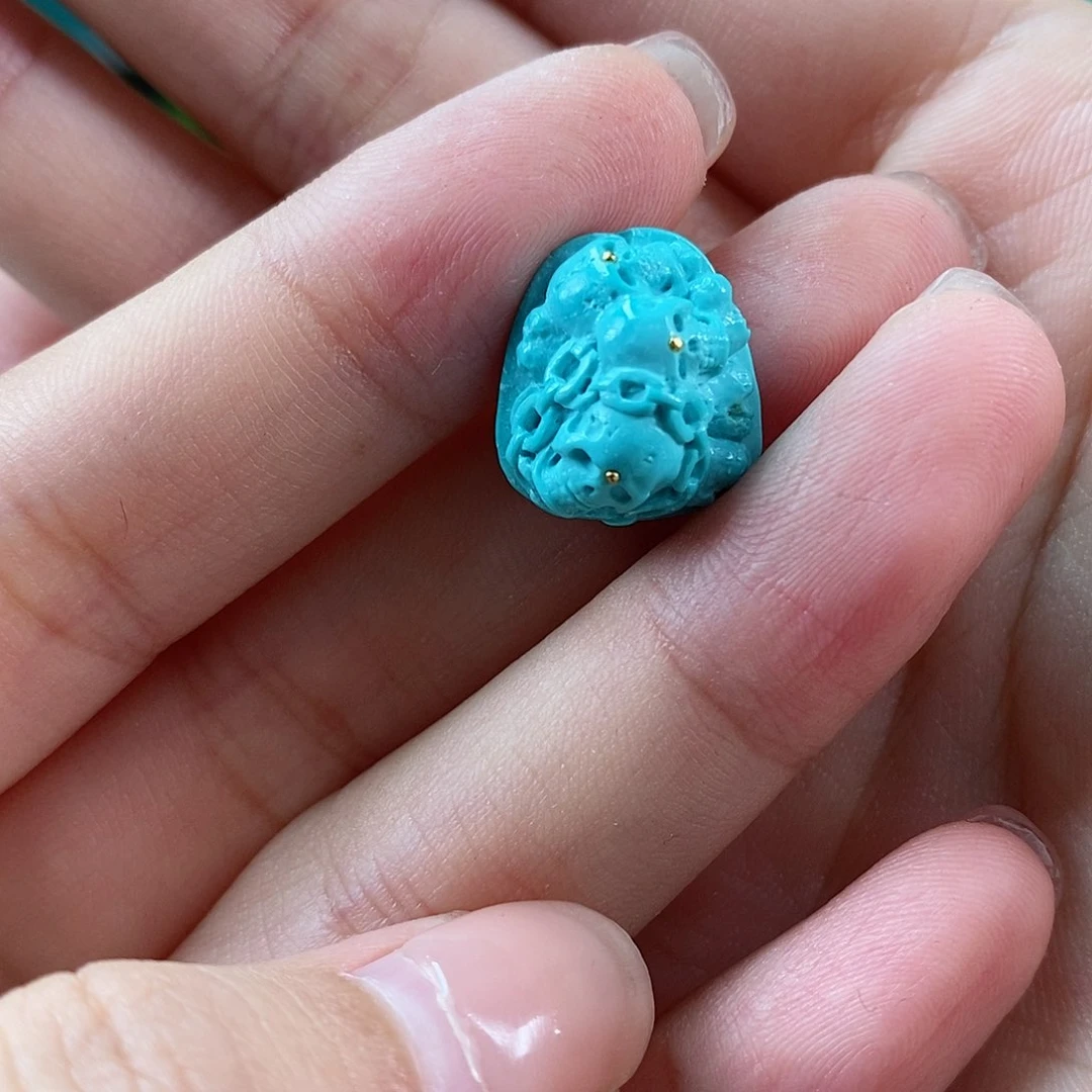 绿松石珠宝奇石未镶嵌