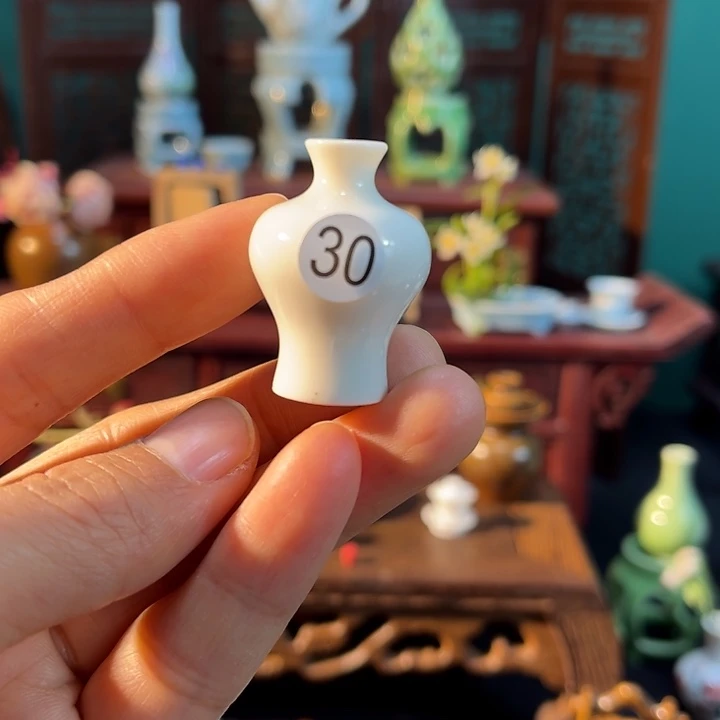 摆件微陶老王迷你花瓶