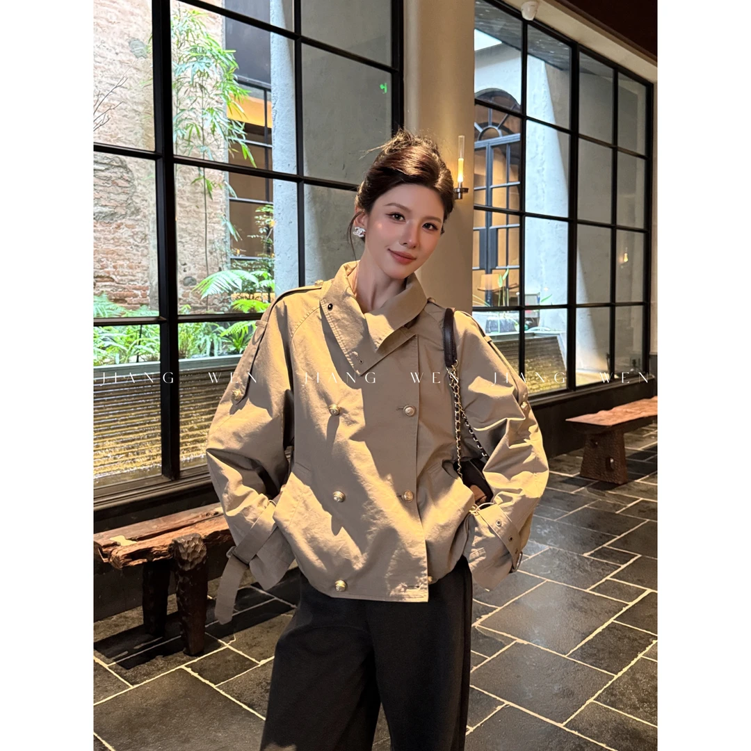 【乌木风衣】姜雯 ace中古系列卡其色风衣外套