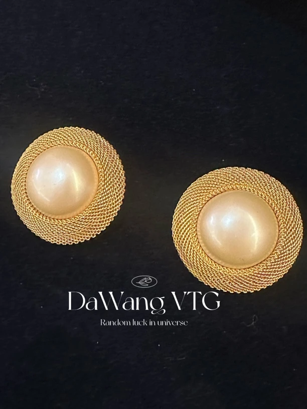 铜合金仿珍珠耳饰 JR珍珠大尺寸耳夹