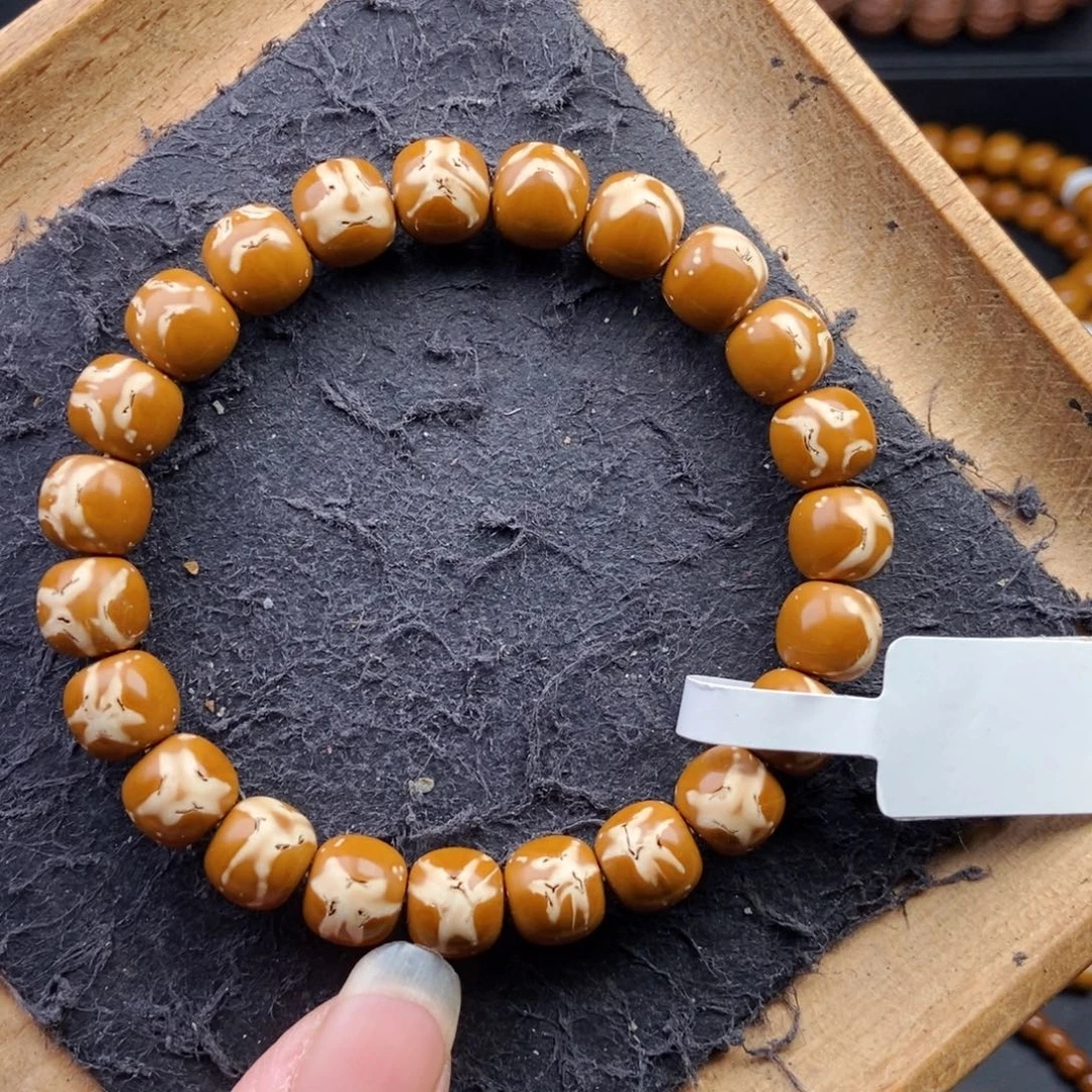 紫金鼠手串9.5mm实心鬼脸