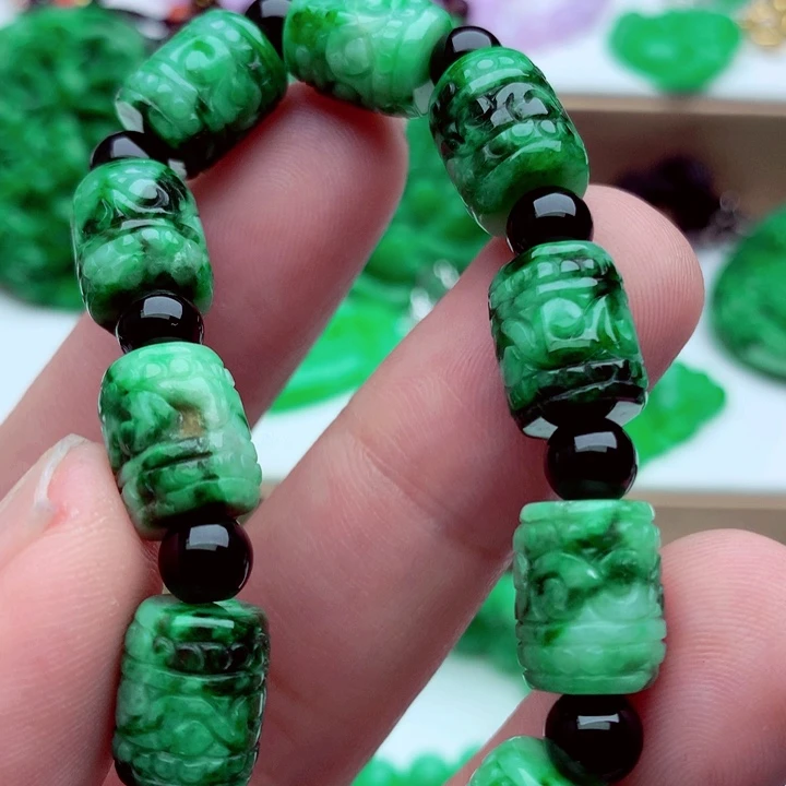 翡翠未镶嵌手链手串