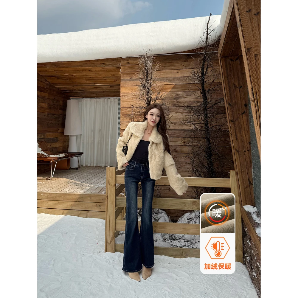小王家/MeiLi秋季加绒新款高腰显瘦女款修身时尚保暖狂欢季好物