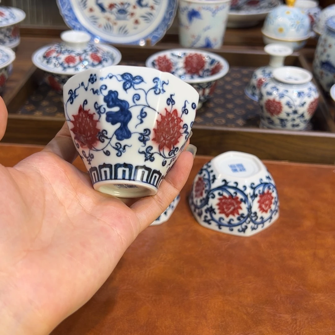 陶瓷摆件景德镇陶瓷茶器百宝箱