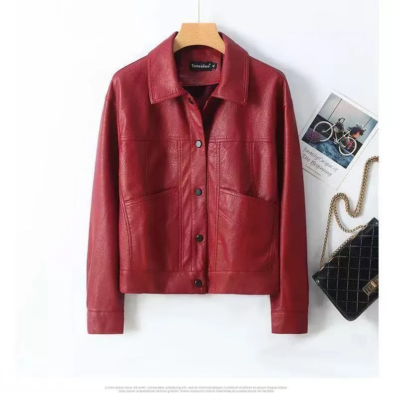 2189纯色女士秋季女百搭修身上衣显瘦女装短外套