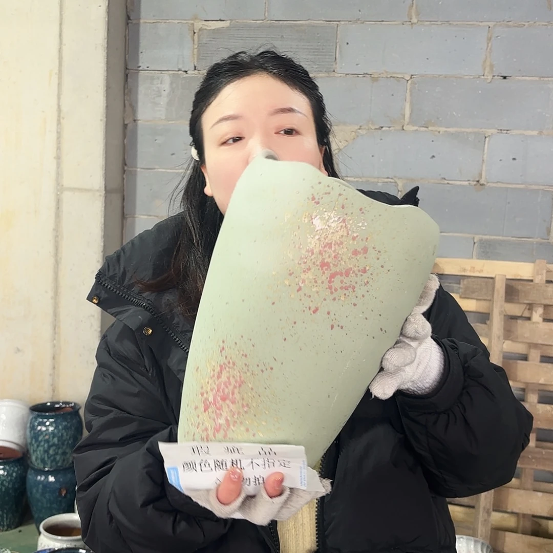 瑕疵一个高31/17红陶