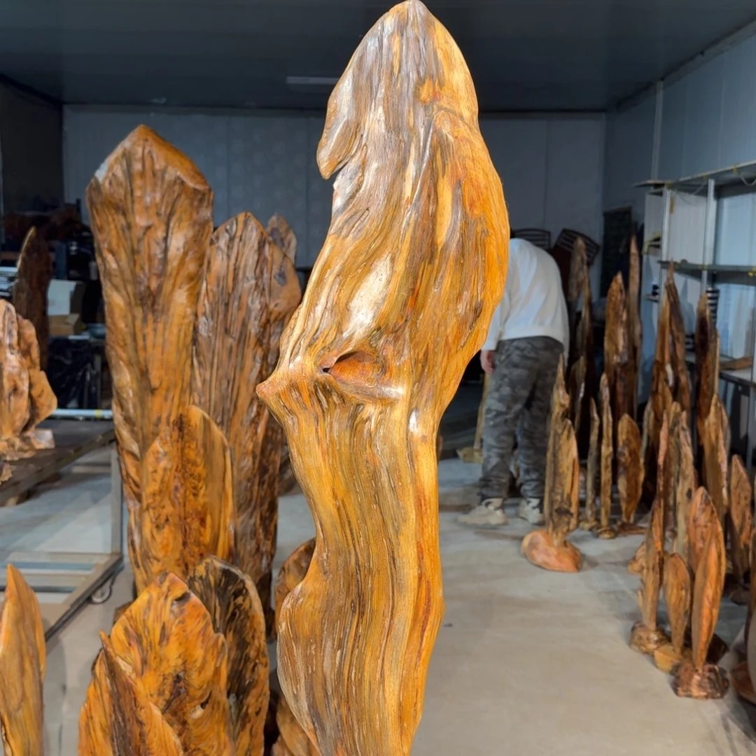 静***电木佳友琥珀木摆件18