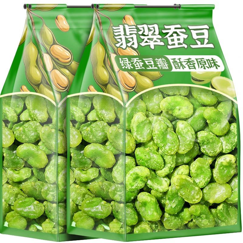 滇品客云南保山绿心蚕豆瓣原味香酥翡翠绿蚕豆油炸去皮兰花豆零食