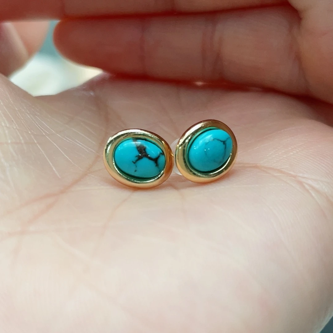 绿松石戒指银S925镶嵌