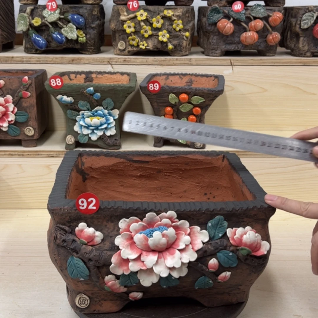 【闪购商品】紫砂花盆92号内口24×19外高17