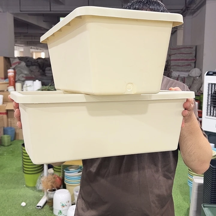 微瑕马槽长46宽23高17米色2个无托