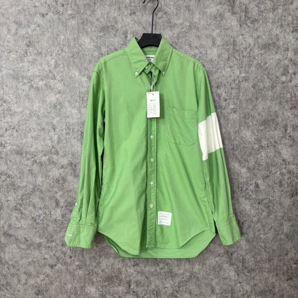 95新 THOMBROWNE TB绿色衬衫