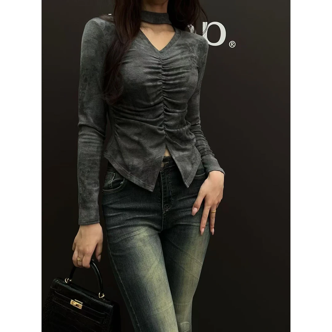 【RG2760】2025年秋冬新款百搭减龄显瘦新款小衫