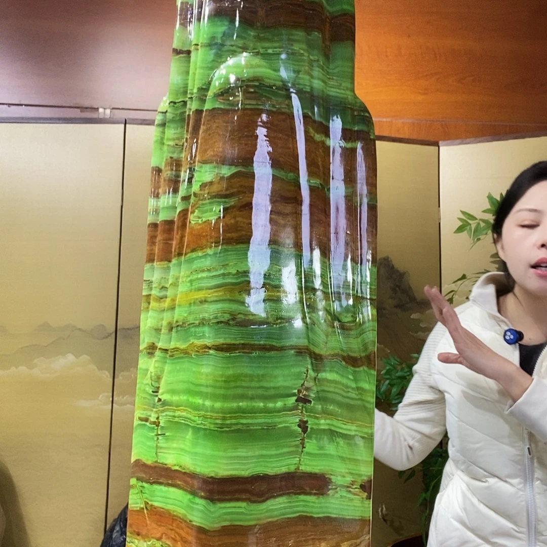 石材山水画作品摆件