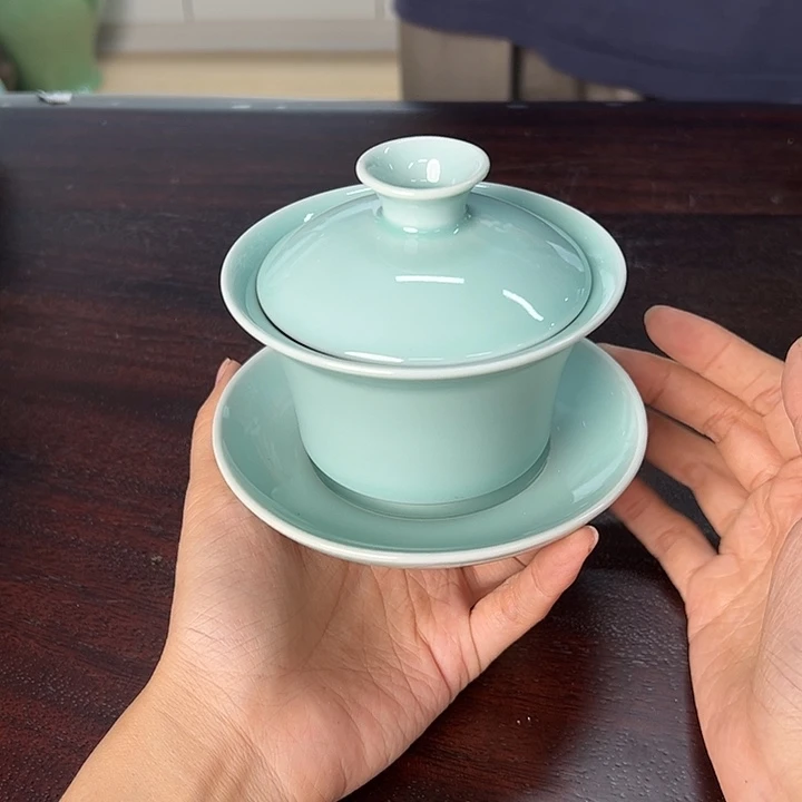 龙泉云间青瓷小米茶器