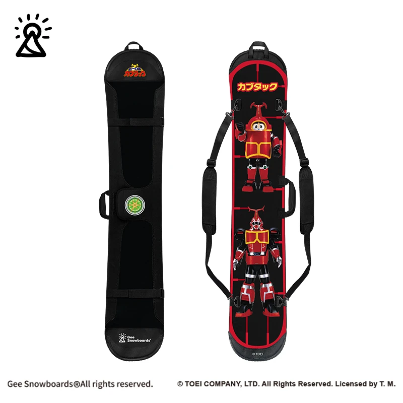 铁甲小宝 x Gee snowboards联名 单板滑雪板饺子皮收纳包