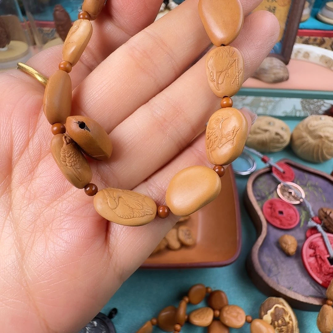 羽***同手串/手链橄榄核核潮核雕手工制作