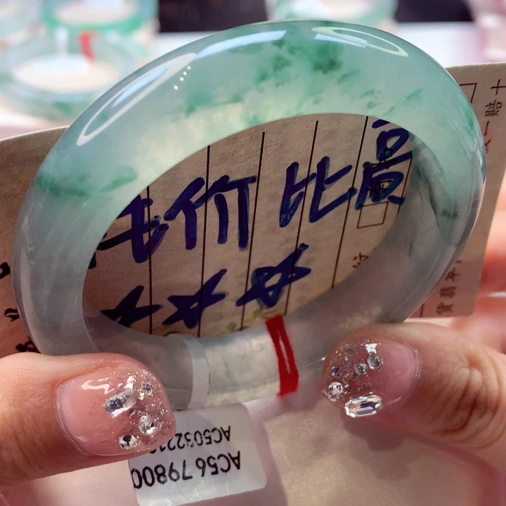 未镶嵌手镯翡翠强推对标小六种水66号正圈77