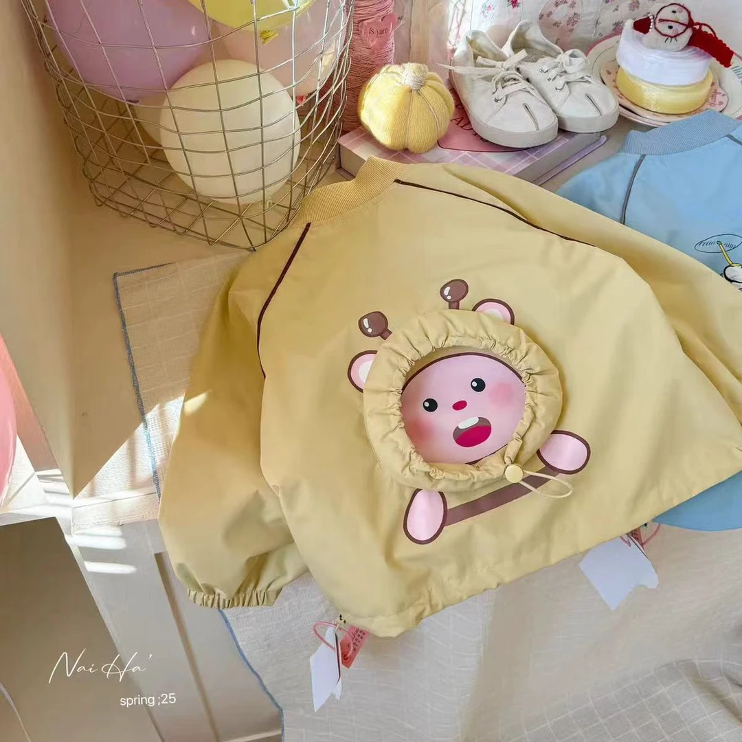 儿童外套春秋款2025新款儿童宝宝洋气休闲宽松棒球服风衣春装洋气