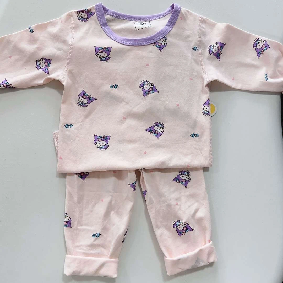 2025秋季新款萌小汐【128-145珊瑚库洛米】无骨莱卡套装