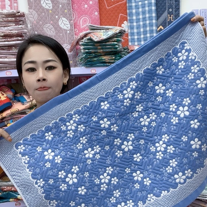 棉蓝色雪花纯棉面料