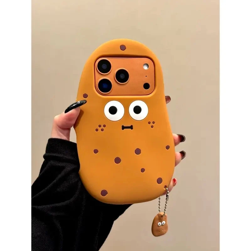 创意立体土豆适用16promax苹果14新款iPhone13手机壳12女11软硅胶