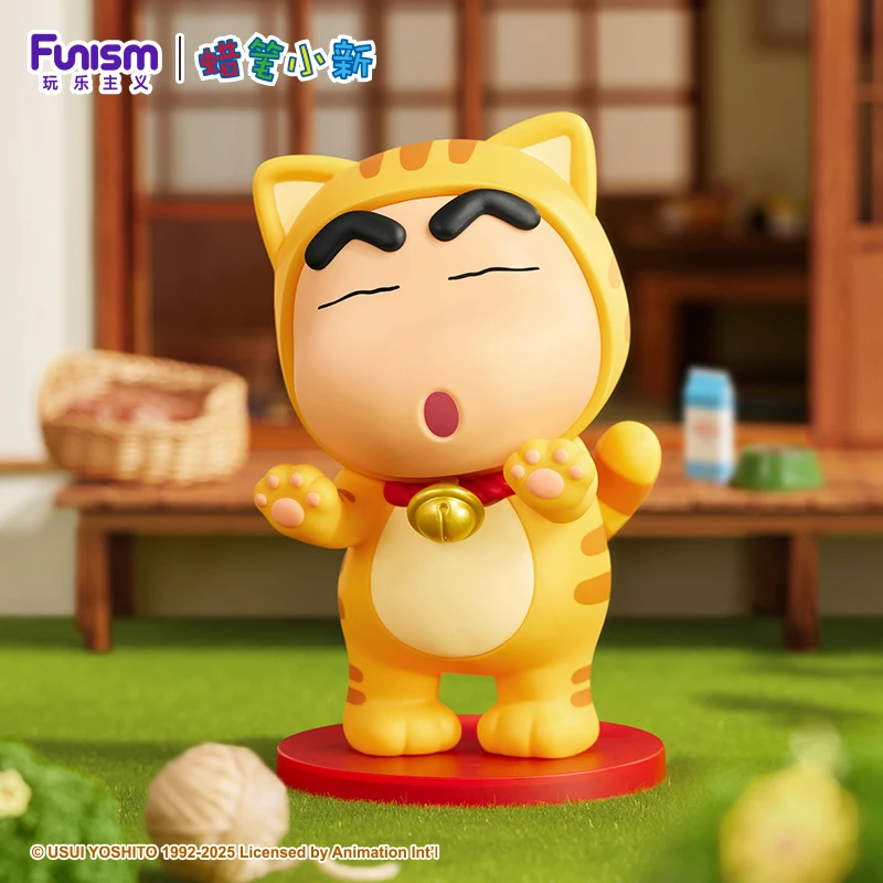 funism玩乐主义蜡笔小新猫咪变装工位玄关蜡笔小新手办