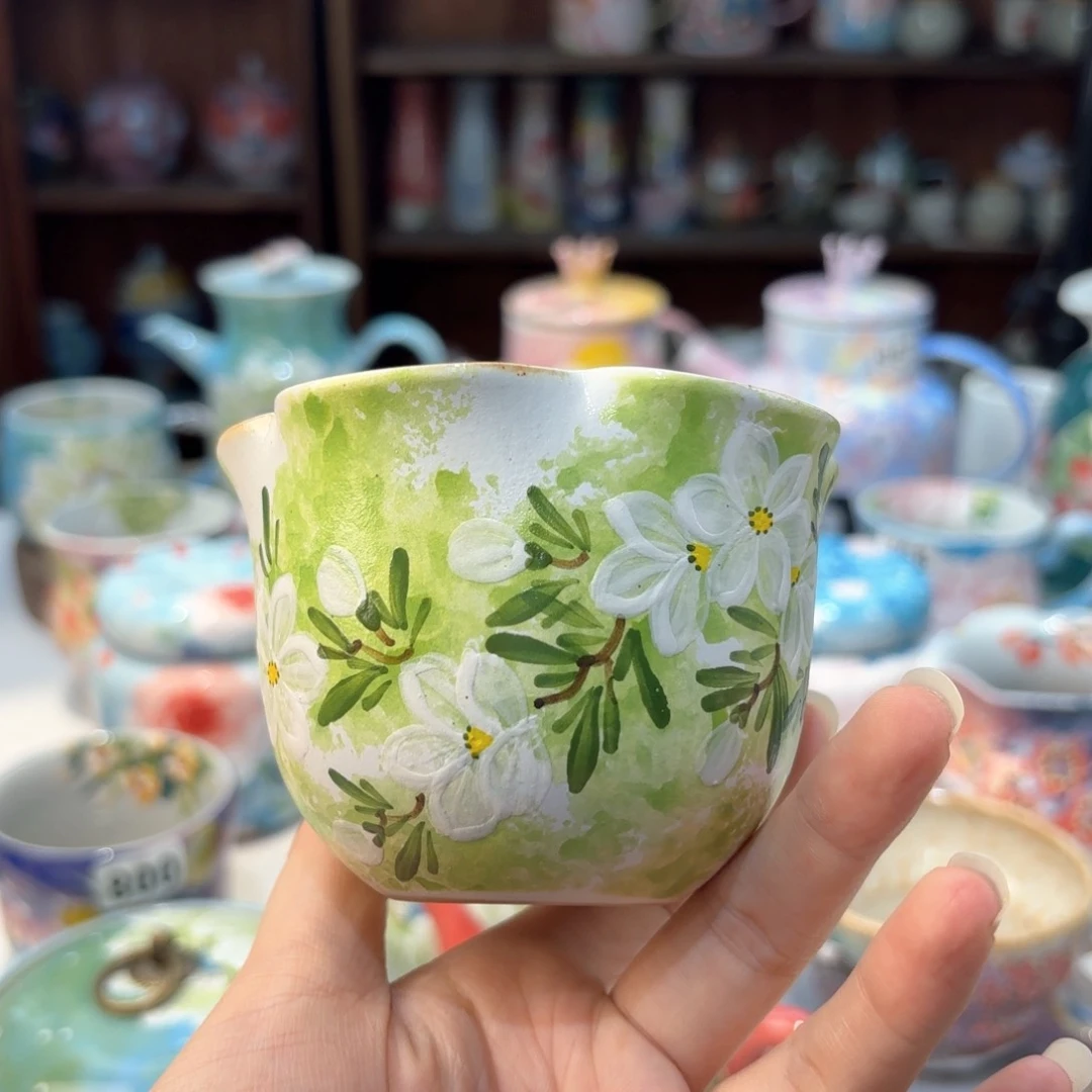 景德镇手绘高温釉下彩陶瓷茶具