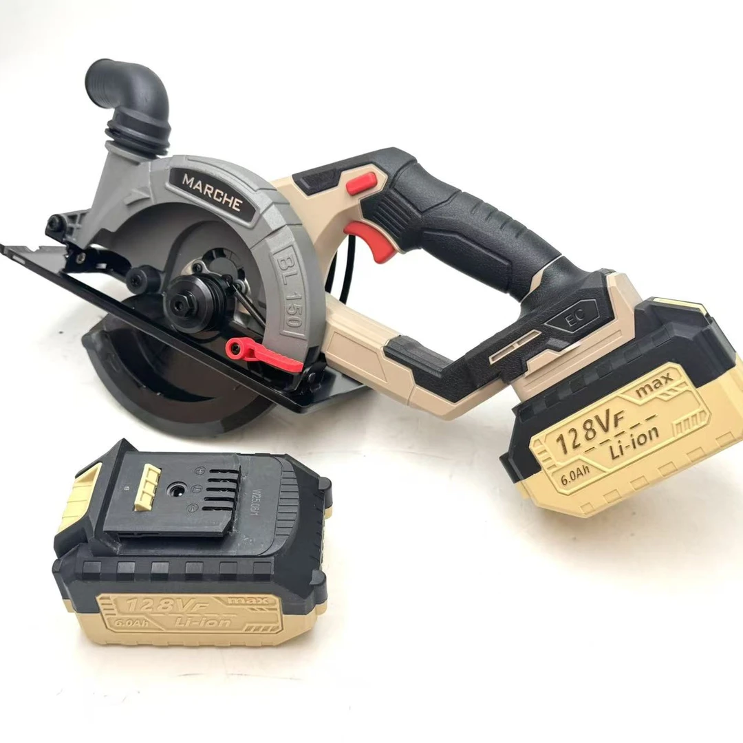 牧高 新款20v6寸纯铜无刷电圆锯电锯片15节电芯两电一充M610-15E2