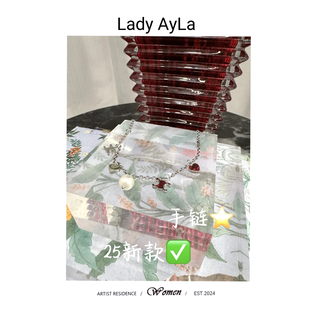 铜合金仿珍珠手链 凯旋门爱心轻奢时尚手链AL831s