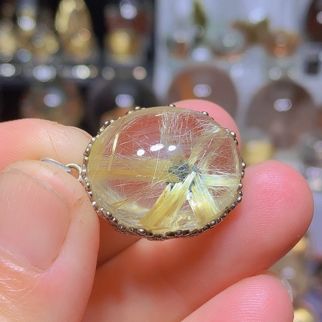 银S925镶嵌珠宝半成品水晶定制款